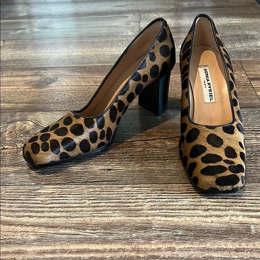 Sonia Rykiel Paris - Leopard Print Women's Heels - like new!